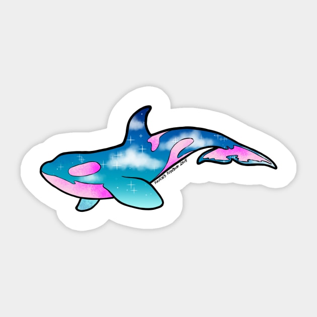 Lisa Crank Orca Sticker by Raven's Random